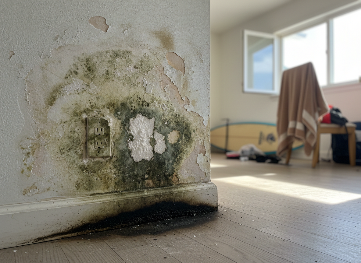 Mold Growth After Winter Rains In Solana Beach Homes