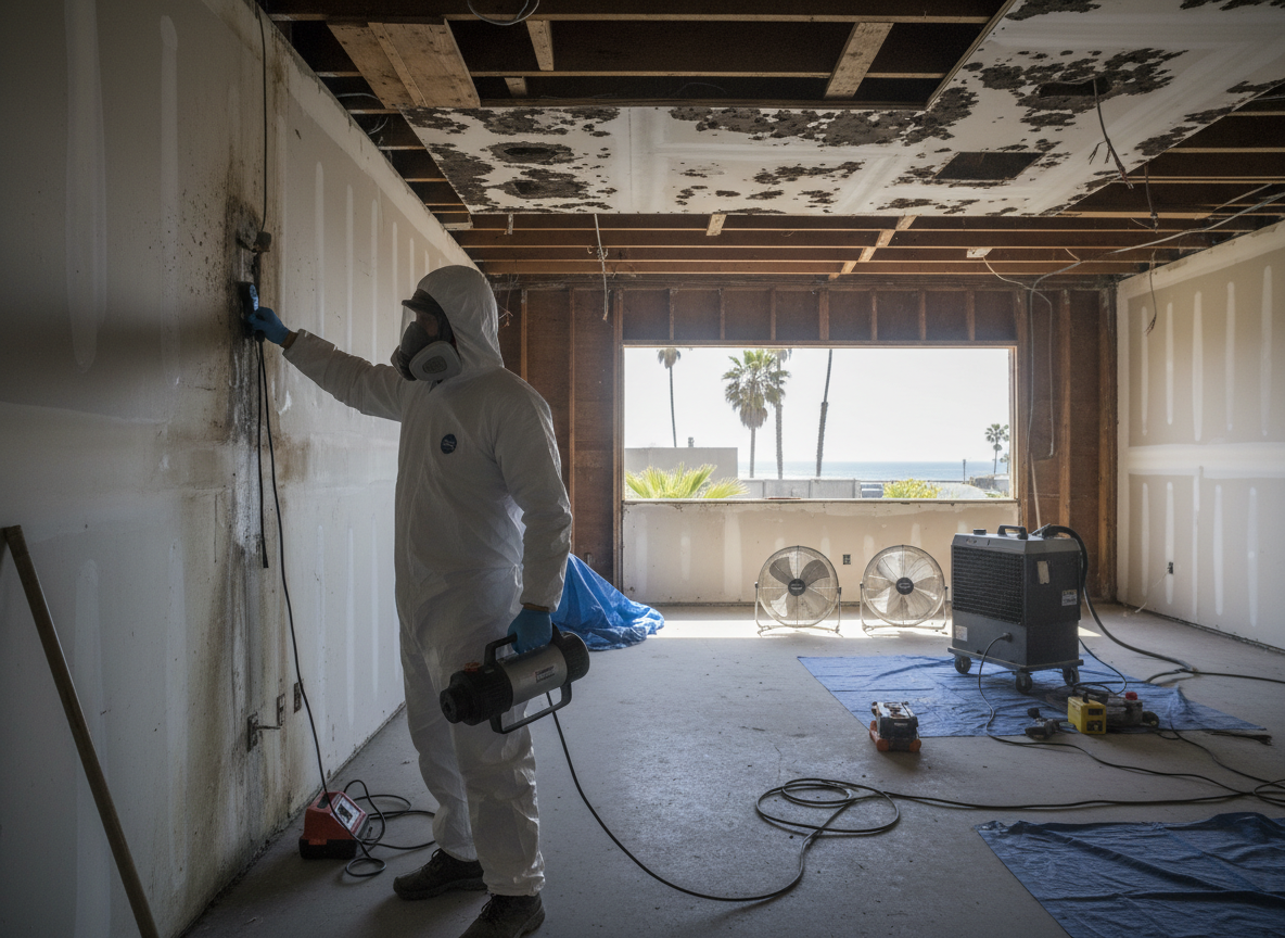 Commercial mold inspection in Solana Beach